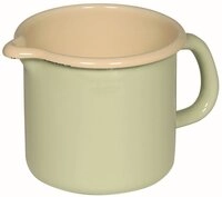 Riess, 0039-006, Schnabeltopf &oslash; 10cm, BUNT PASTELL, Gr&uuml;n, Emaille, Vol....