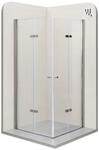i-flair Duschkabine EMMA mit Faltt&uuml;ren 90x90 cm H&ouml;he: 180cm, Eckduschkabine
