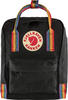 Fjallraven F23621 Kånken Mini Rucksack, Black-Rainbow Pattern, One Size