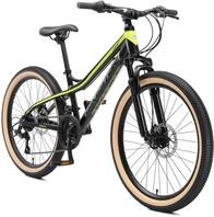 BIKESTAR Alu Mountainbike Jugendfahrrad 24 Zoll ab 9-14 Jahre Hardtail | 21 Gang