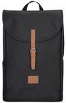 Johnny Urban Rucksack Damen und Herren Schwarz Braun - Liam - Moderner Tagesrucksack
