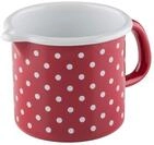 Riess, 0038-077, Schnabeltopf &oslash; 9cm, P&Uuml;NKTCHEN ROT, Rot, Emaille, Vol....