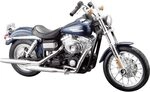 MAISTO Harley-Davidson FXDBI Dyna Street Bob06, blau - Modellmotorrad 1:12