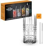 Nachtmann Longdrinkgl&auml;ser 445 ml, 4 St&uuml;ck, mit 4x Glasstrohhalme und 1x