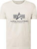 Alpha Industries Herren Basic T-Shirt, Blickdicht, Jet Stream White, XXL