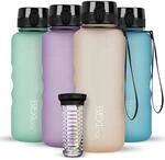720&deg;DGREE Trinkflasche 1,5l uberBottle softTouch +Fr&uuml;chtebeh&auml;lter - BPA-Frei...
