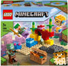 LEGO 21164 Minecraft Das Korallenriff Bauset mit Alex, 2 Kugelfischen aus...
