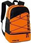 Erima Unisex CLUB 5 Multifunktionsrucksack mit Bodenfach (723365), orange/schwarz, 1