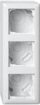Gira AP-Geh&auml;use 3f + Rahmen 106303 Standard 55 Rwei&szlig; Standard 55...
