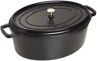 STAUB Cocotte, Gusseisen Br&auml;ter, Alle Herdarten inkl Induktion, Oval 31 cm, 5,5 L,