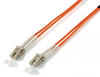 Equip LWL-Patchkabel-Glasfaserkabel LC->LC 62.5/125mμ 20.00m Multimode Duplex Orange