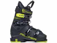 Fischer Unisex Jugend, schwarz/gelb, Junior Skischuhe RC4 60 JR Thermoshape,...