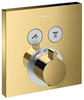 hansgrohe Unterputz Theromstat Shower Select, für 2 Funktionen, Polished Gold Optic
