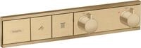 hansgrohe Unterputz Thermostat RainSelect, f&uuml;r 2 Funktionen, Brushed Bronze