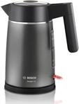 Bosch kabelloser Wasserkocher DesignLine TWK5P475, Ausgie&szlig;en ohne Spritzer,