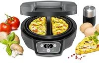 ROMMELSBACHER Omelett Chef OM 950 - Cool Touch Geh&auml;use, extratiefe Backmulden f&uuml;r 2
