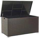 Beliani Praktische Auflagenbox Rattan 770 L 155 x 75 cm braun Modena