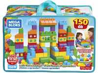 MEGA Bloks FVJ49 - Bausteintasche, 150 Teile, Bunt, Spielzeug ab 1 Jahr
