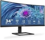 Philips 346E2CUAE - 34 Zoll WQHD Curved USB-C Docking Monitor (3440x1440, 75 Hz,