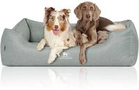 Knuffelwuff Orthop&auml;disches Hundebett Luisa aus Velours mit feinem...