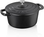 kela Br&auml;ter Gusseisen rund 3,8 Liter, Dutch Oven CALIDO, Induktion Gussbr&auml;ter mit