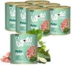 WOW Dog Hunde-Nassfutter mit Pute 6 x 800g | ohne Getreide & Zucker