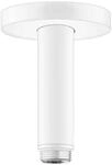 hansgrohe Deckenanschluss S f&uuml;r Regendusche, Anschluss Kopfbrause 10 cm, Mattwei&szlig;