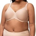 Triumph Damen Minimizer-BH Modern Soft+Cotton W01, mit B&uuml;gel, ohne Polsterung,