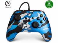 Kabelgebundener PowerA Controller für Xbox Series X|S - Metallic-Blau-Camouflage