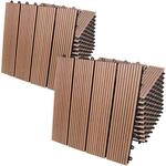 CASARIAŽ WPC Fliesen 30x30cm 22er Set 2m˛ Stecksystem Drainage Zuschneidbar