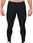Nike Herren Tights Run, Black/Reflective Silver, S, AT4238-010