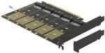 Delock PCI Express x16 Karte zu 5 x intern M.2 Key B/SATA