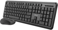 Trust 23945 TRU23945 ODY Silent Wireless Deskset Kabellos Tastatur, Maus-Set Deutsch,