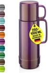 ROTPUNKT Isolierflasche 500ml mit integriertem Becher - Hochwertige Isolierkanne Made