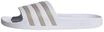 adidas Unisex-Adult Adilette Aqua Sandal, Footwear White/Platin Metallic/Footwear