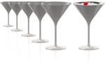 St&ouml;lzle Lausitz Elements Cocktailgl&auml;ser Silber Kristallglas 240 ml, 6er-Set 
