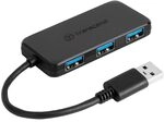 Transcend USB 3.0 4-Port Hub TS-HUB2K | Typ-A, 5 Gbit/s f&uuml;r Maus, Tastatur,