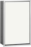 Emco Asis 300 Unterputz Abfallsammler, Einbau-Abfalleimer, alu/Glas wei&szlig;,