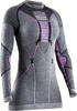 X-Bionic Damen Apani® 4.0 Langarmshirt, B343 Black/Grey/Magnolia, XL EU