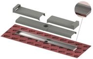 TECEdrainline Duschrinne Evo, 700 mm wandb&uuml;ndig, befestigte Dichtmanschette...