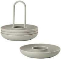 Zone Denmark Singles Eierbecher aus Silikon, Eierhalter, Stapelbar, 4er-Set mit