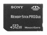 Sony - Memory Stick Pro Duo Speicherkarte (512MB)