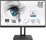 MSI PRO MP242PDE 60cm (23,8 Zoll) IPS LED Monitor (16:9, FHD 1920x1080, HDMI, VGA,
