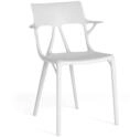 Kartell A.I. Stuhl, Polypropylen, Wei&szlig;, 55 x 59 x 94 cm, 2 St&uuml;ck