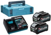 Makita 191J97-1 Power Source Kit Li 40V 4Ah BL4040x2 DC40RA MAKPAC 1