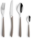 Kuppels PRISMA Besteck Set 24-tlg, 18/0 Edelstahl, Kakao, sp&uuml;lmaschinenfest