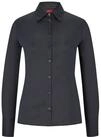 HUGO Damen The Fitted Shirt Blouse, Black1, 38 EU
