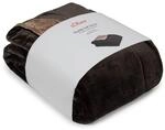 s.Oliver Doublesoft Kuscheldecke 150x200 cm braun - Flauschige Decke | kuschelig