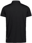 CMP Herren Poloshirt Piquet-Poloshirt mit Dry Function Tecnologie, Nero-Cemento, 46,