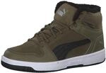Puma Puma Rebound Layup Fur SD Jr Sneaker Unisex-Kinder, Gr&uuml;n (Burnt Olive-Puma
